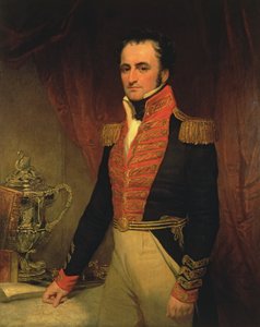 Porträtt av amiral Sir James Stirling (1791-1865), förste guvernör i västra Australien 1829-39, ca 1833